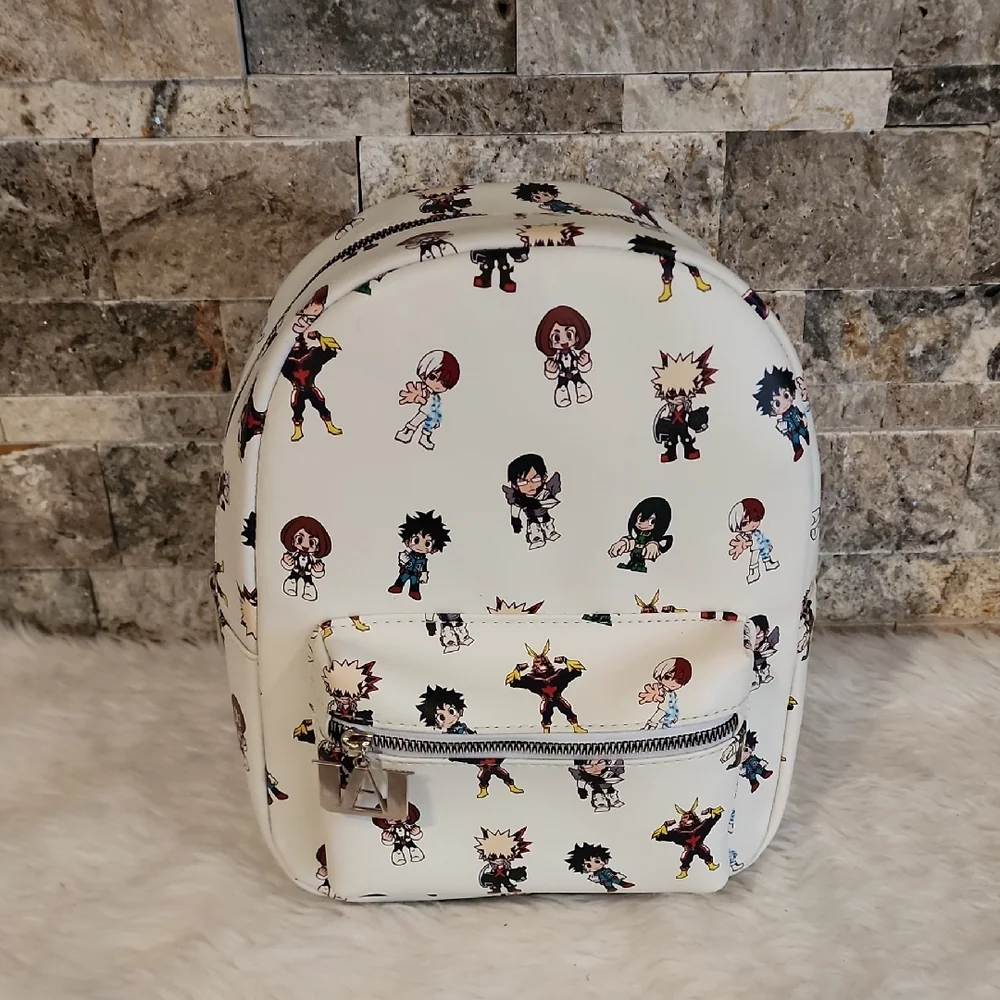 My Hero Academia White Character Print Mini Backpack
